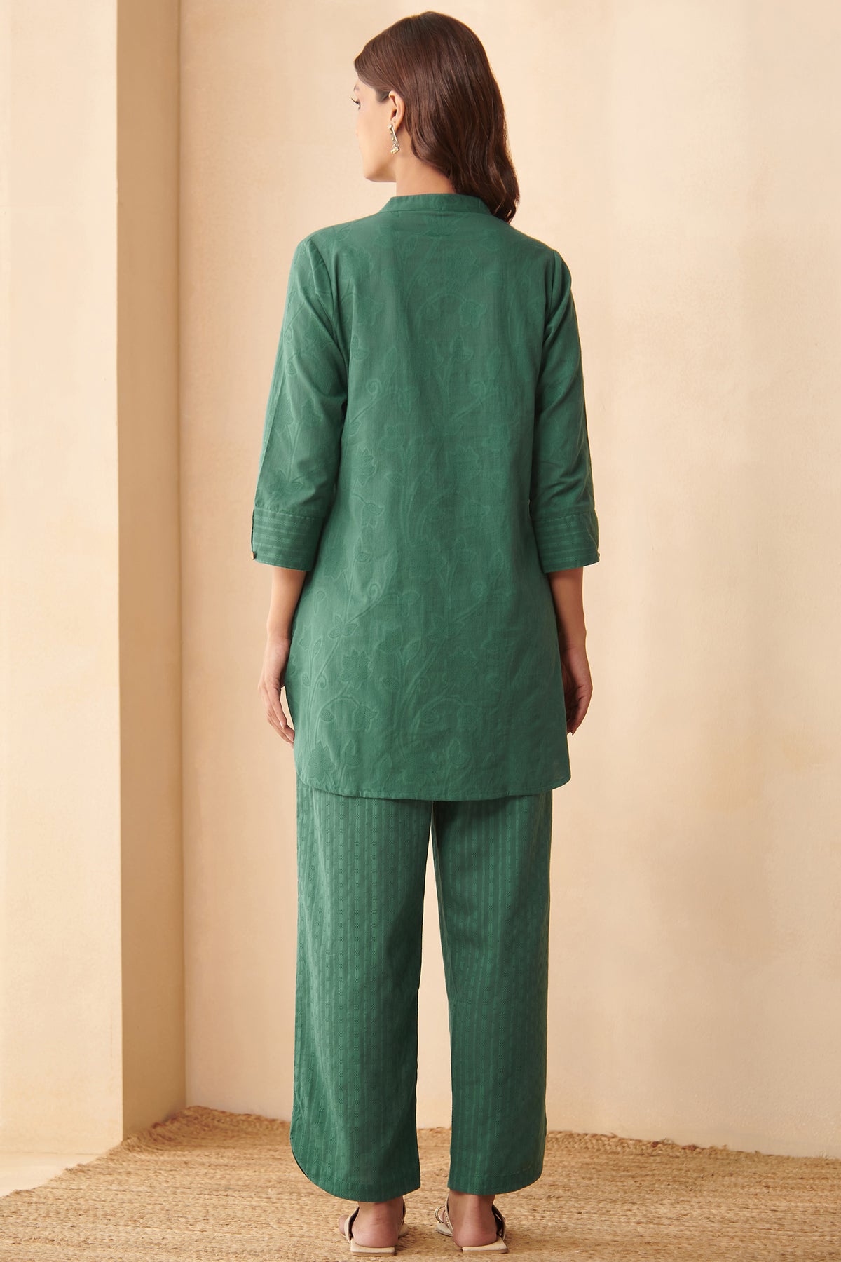 Roza Amira Teal Green Co-Ord Set