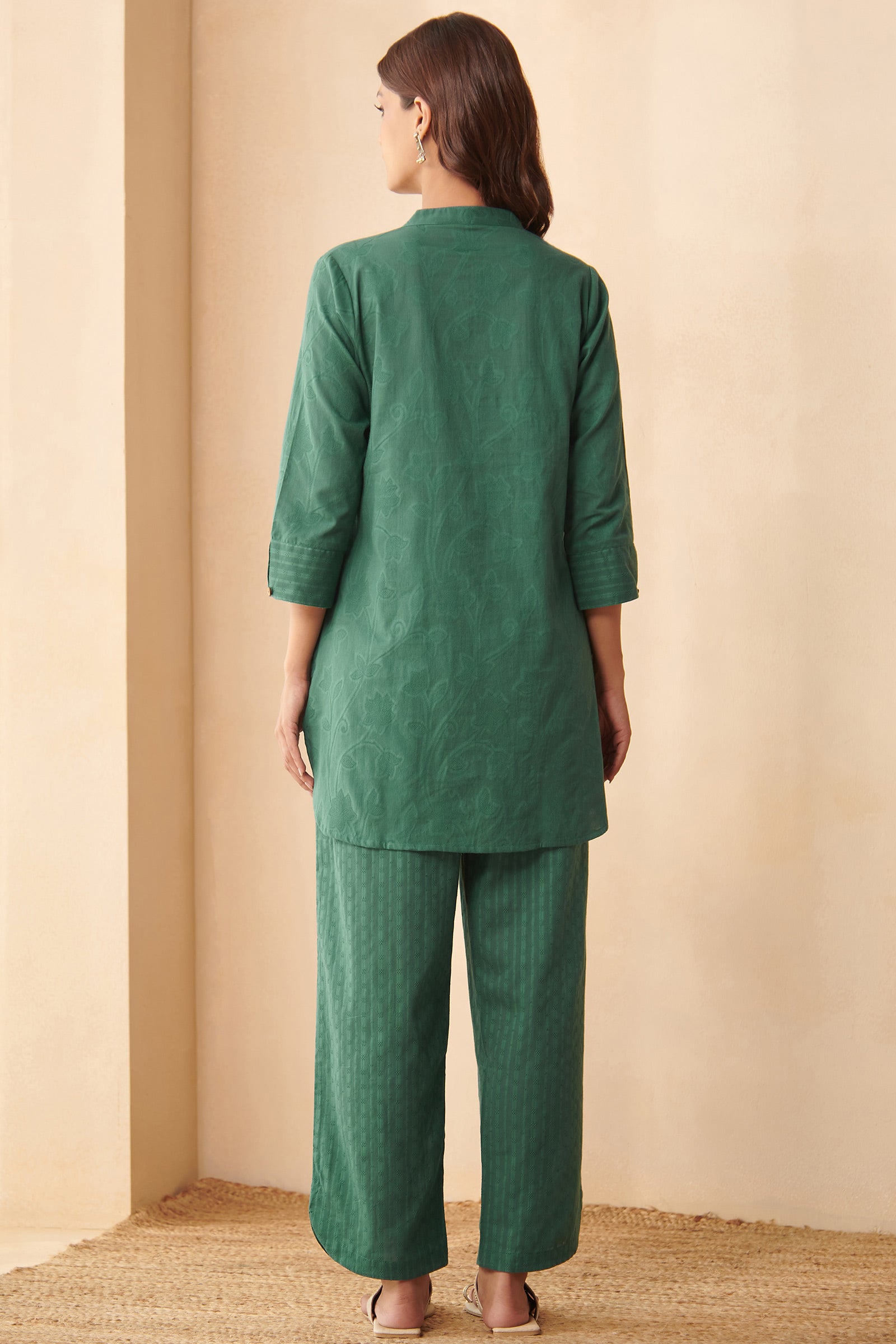 Roza Amira Teal Green Co-Ord Set
