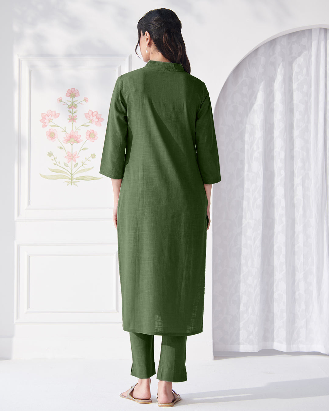Roza Tara Forest Green Kurta