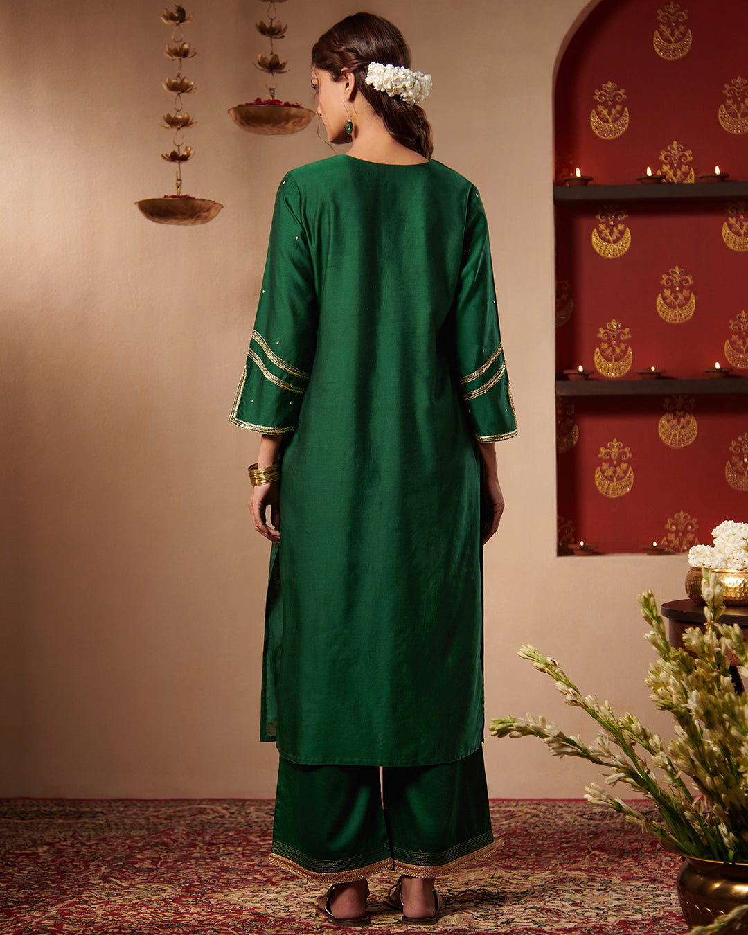 Roshanara Tasnim Emerald Green Kurta