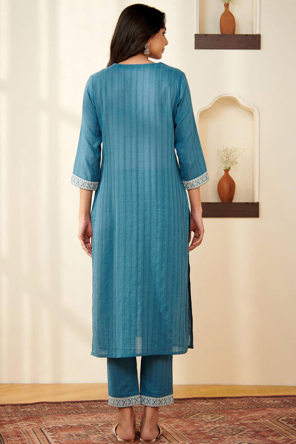 Mehraab Wahida Blue Kurta