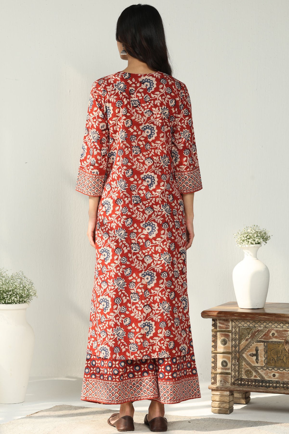 Sehra Sumaira Bagru Kurta