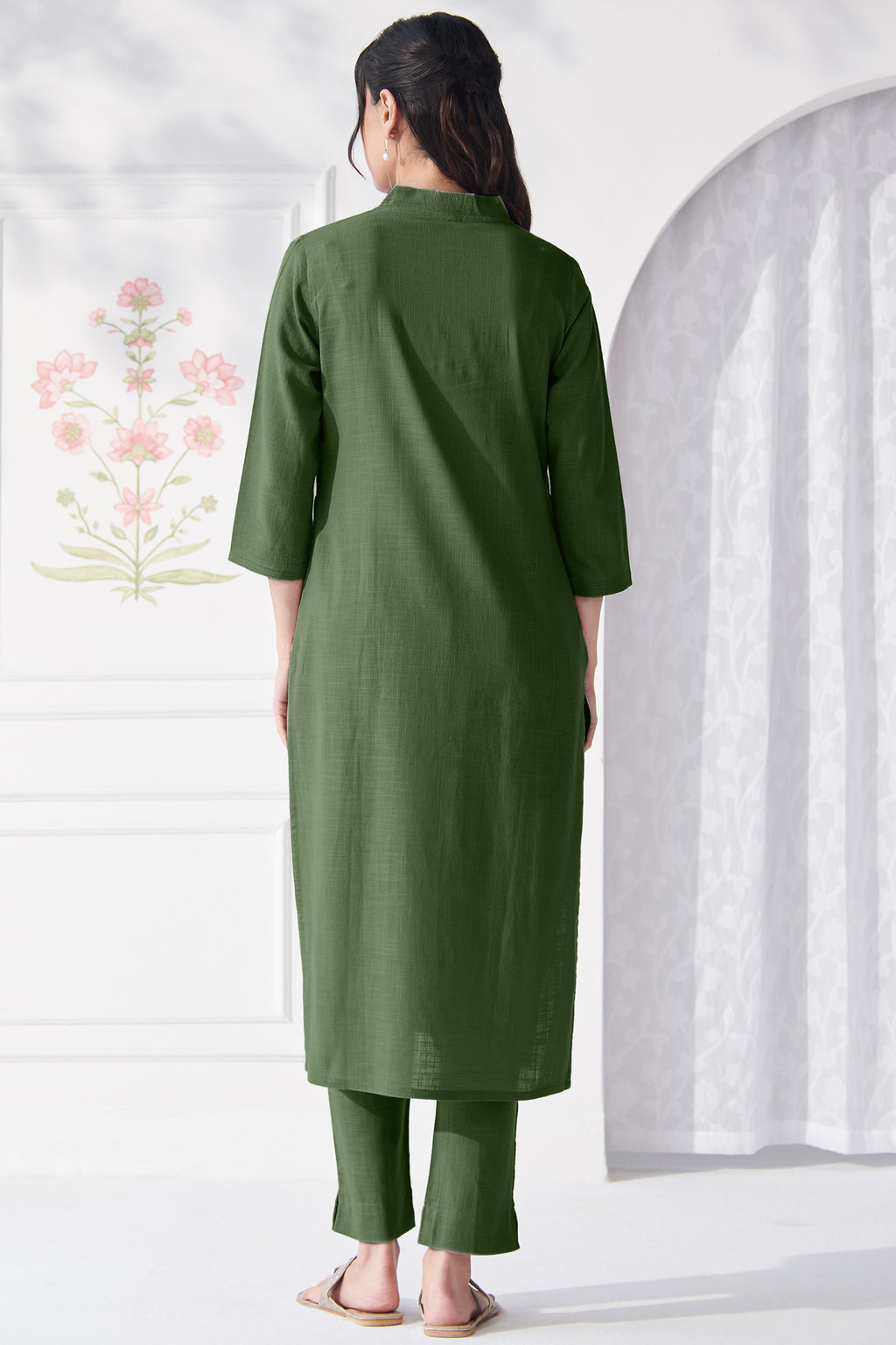 Roza Tara Forest Green Kurta