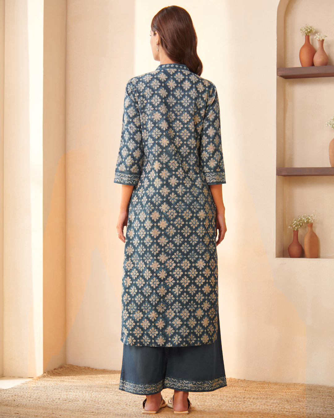 Sehra Afsana Bagru Dabu Kurta