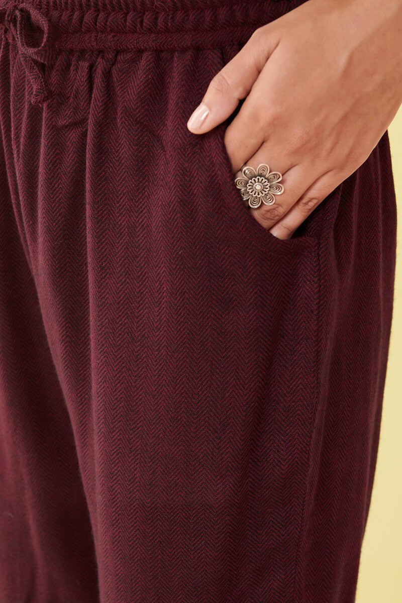 Naadirah Samrina Faux Wool Handloom Narrow Pants