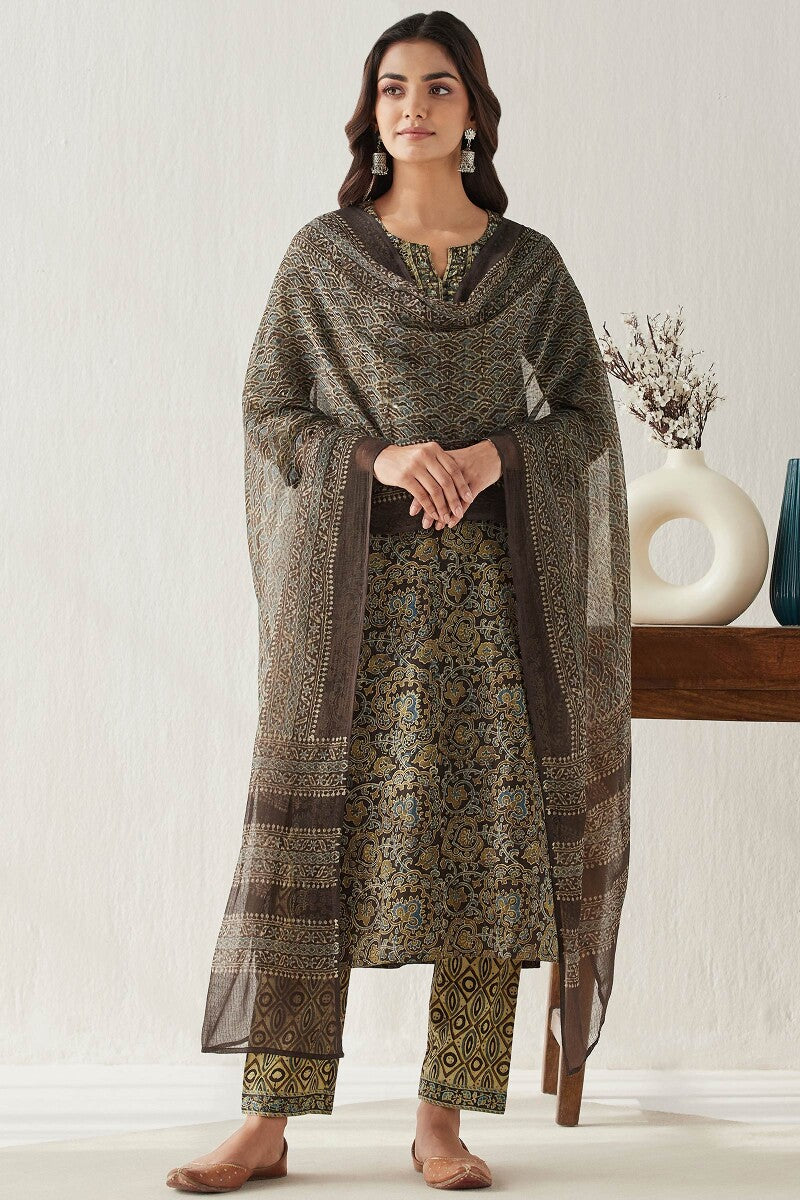 Sehra Zahira Ajrak Kota Dupatta