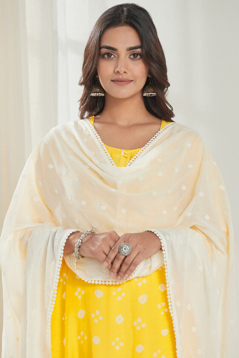Gauhar Afroza Off-White Dupatta