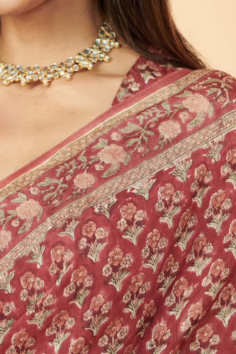 Nasrine Faizah Sanganeri Saree