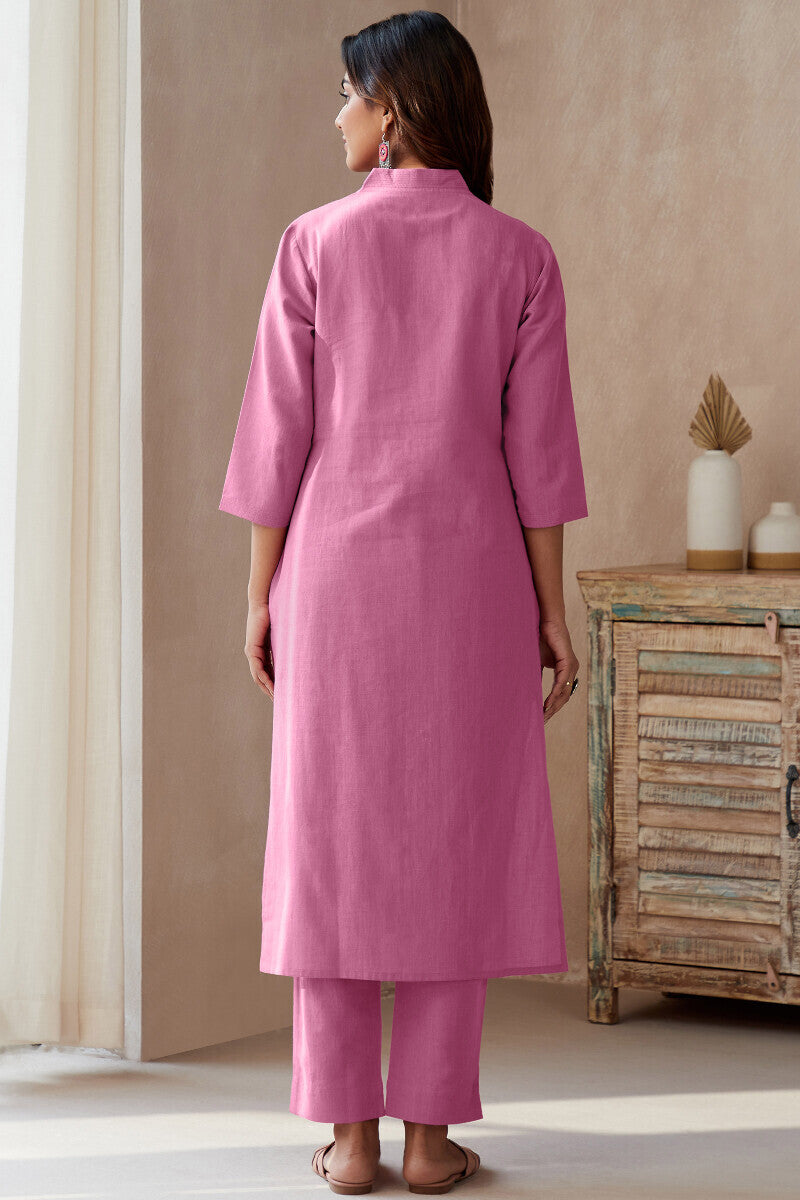 Roza Seher Flamingo Pink Kurta