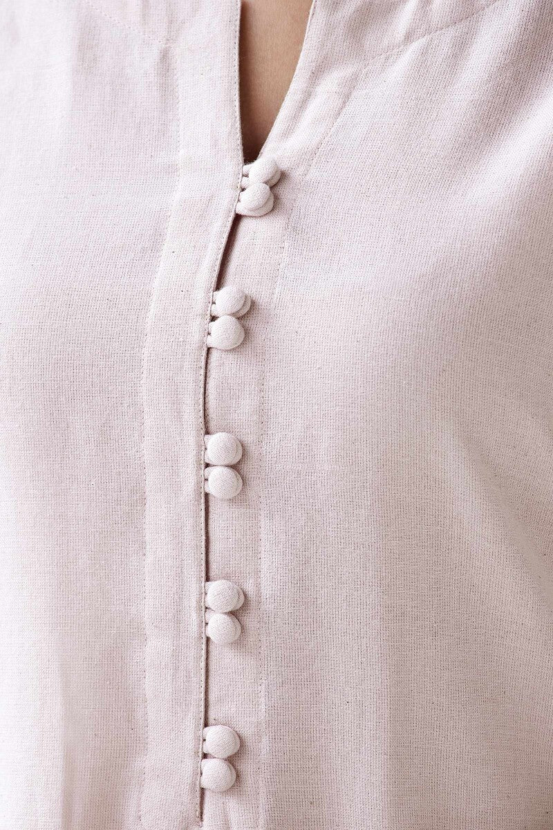 Nasrine Rehmat Light Pink Handloom Kurta