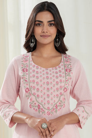 Naadirah Jia Pink Handloom Kurta