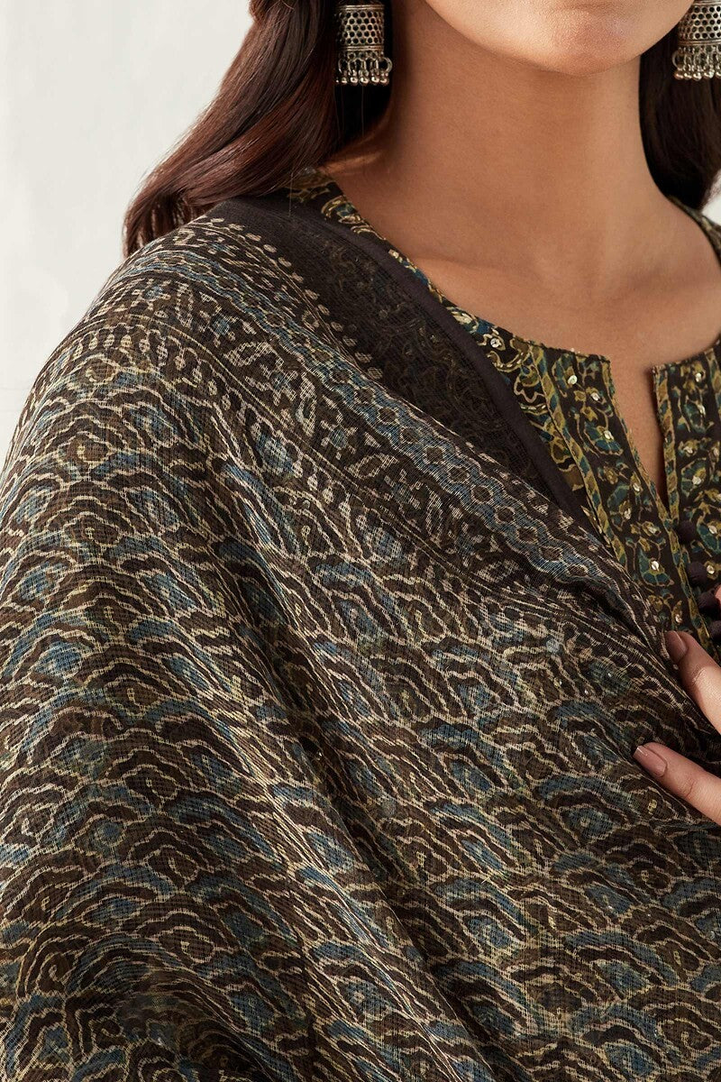 Sehra Zahira Ajrak Kota Dupatta