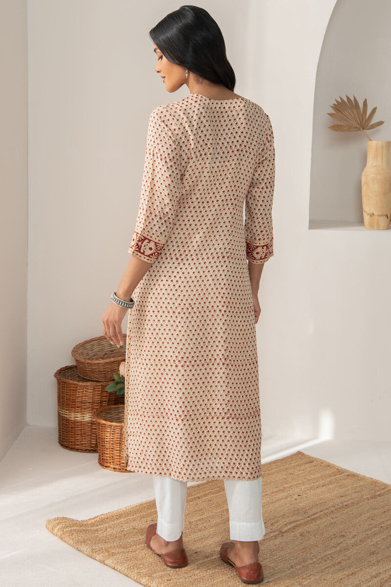 Sehra Rumaisa Bagru Modal Kurta