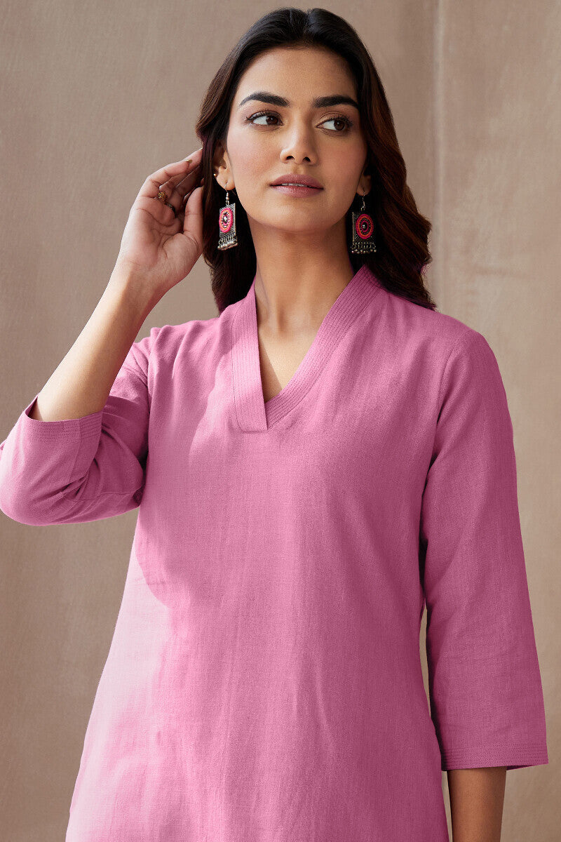Roza Seher Flamingo Pink Kurta