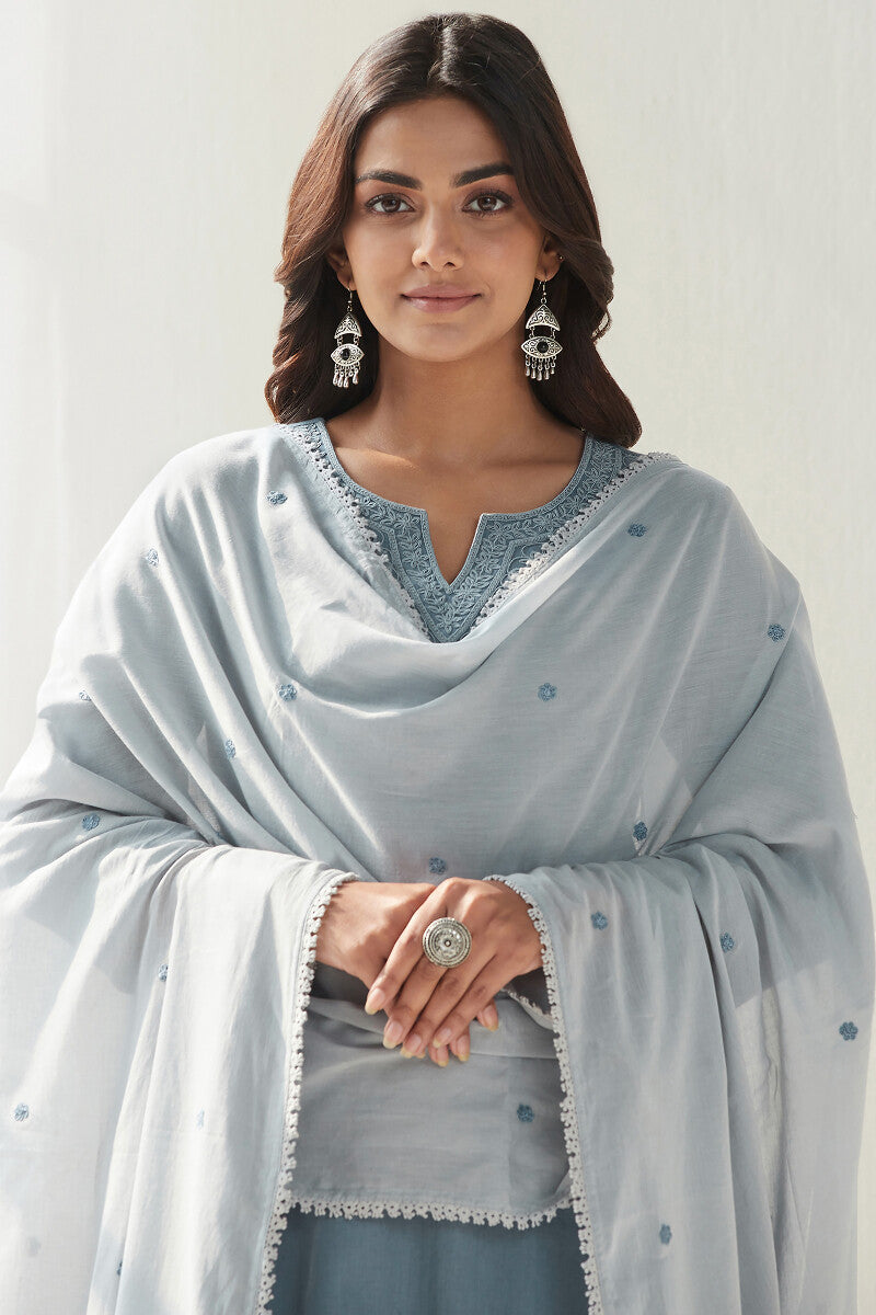 Mirza Sehreen Blue Dupatta