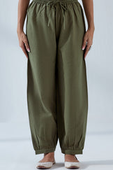 Nasrine Rehmat Olive Green Izhaar Pants