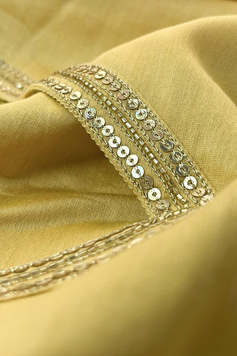 Mehrunissa Zeinab Yellow Chanderi Kurta