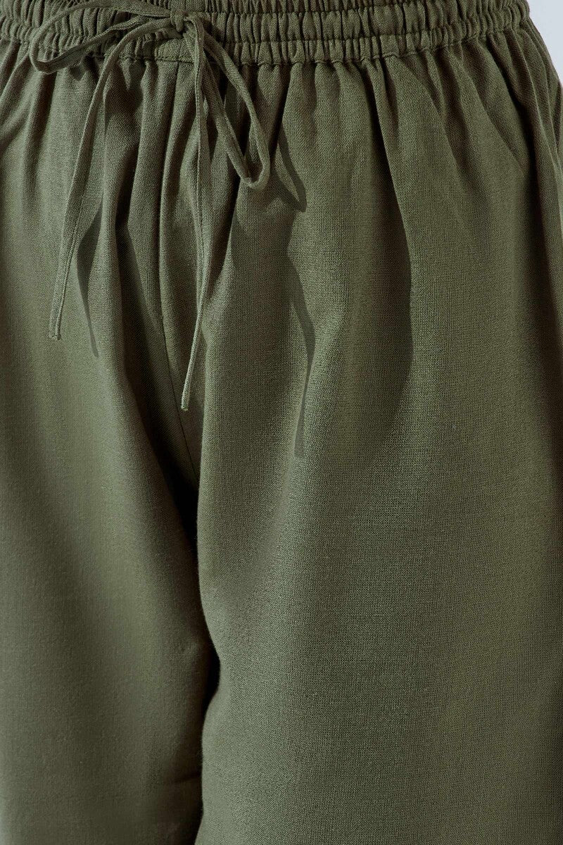 Nasrine Rehmat Olive Green Izhaar Pants
