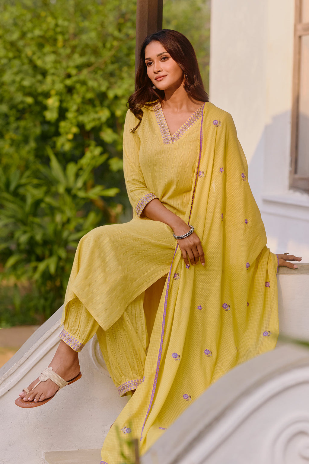 Mehraab Zaina Yellow Kurta