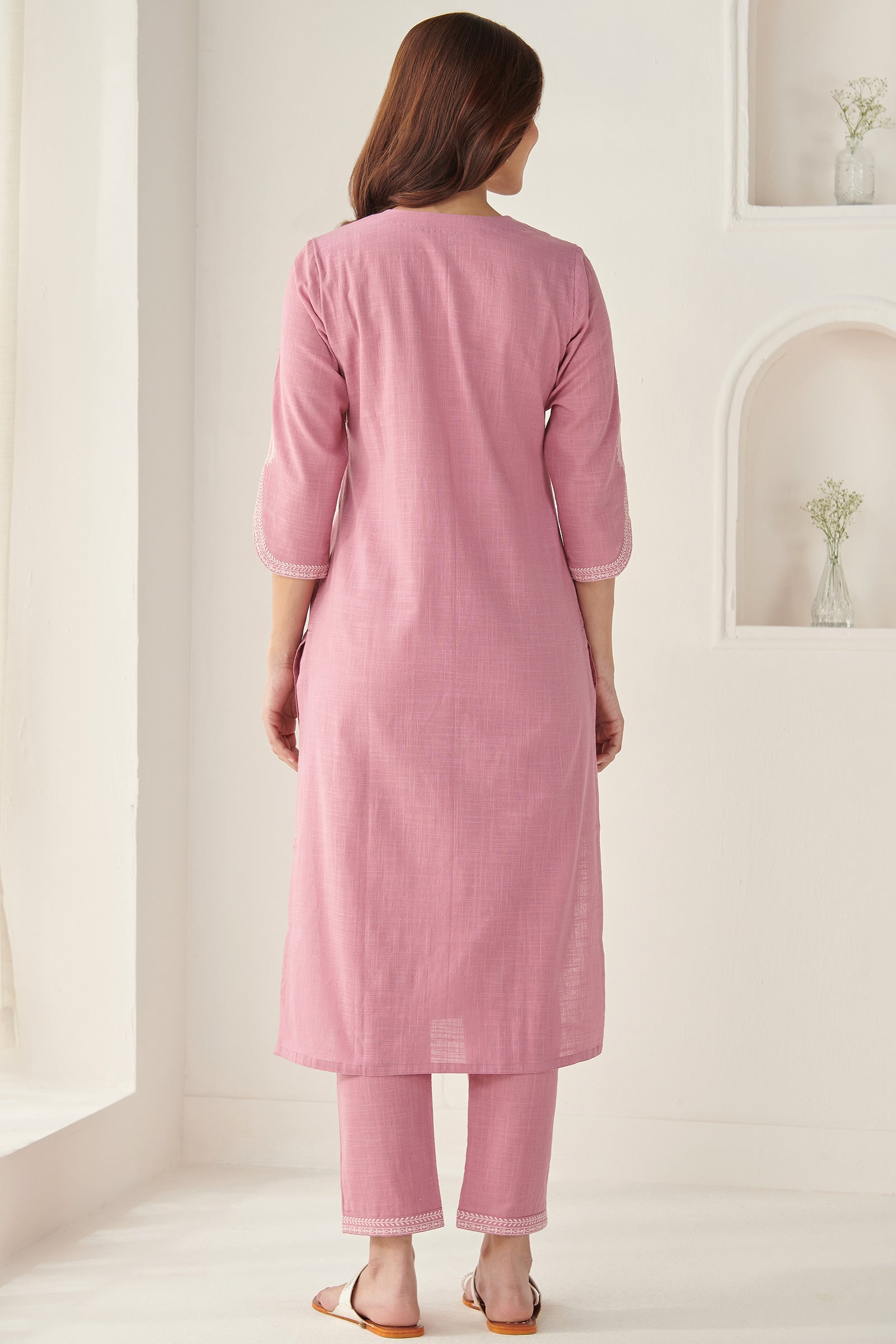 Mehraab Rumeha Pink Kurta