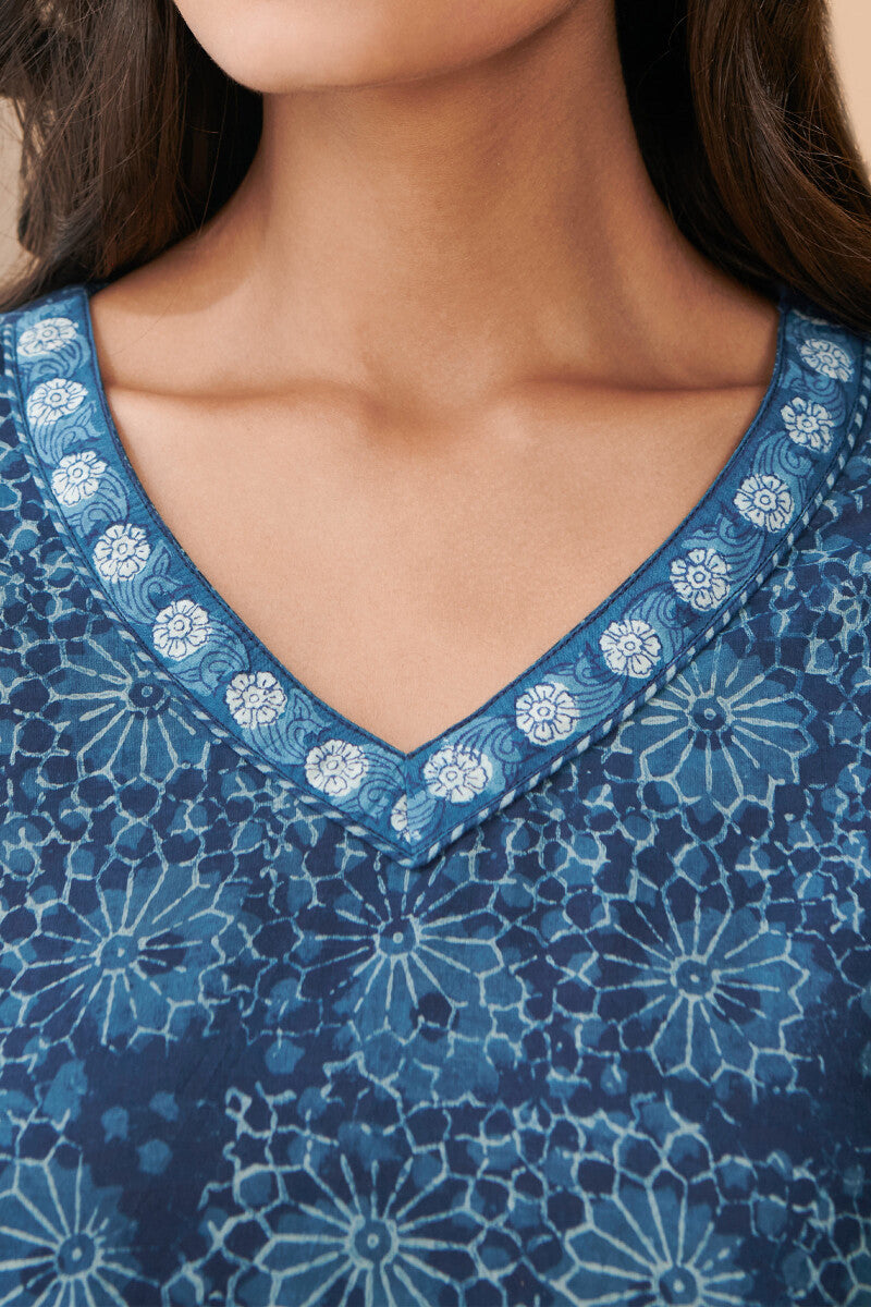 Sehra Nosheen Indigo Top