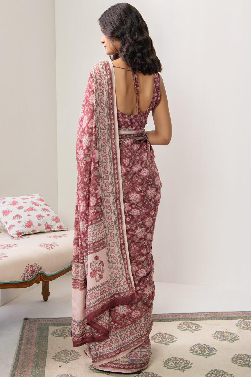 Nasrine Saba Cotton Silk Saree