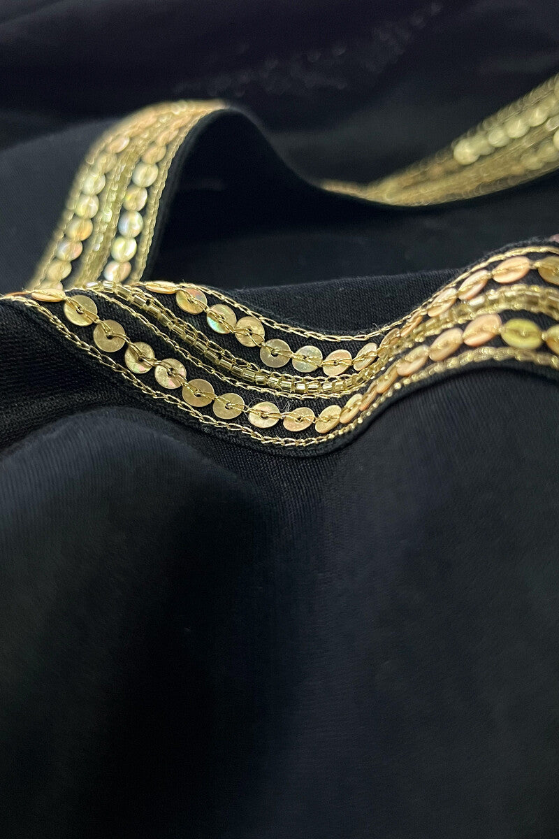 Gauhar Maira Black Chanderi Kurta