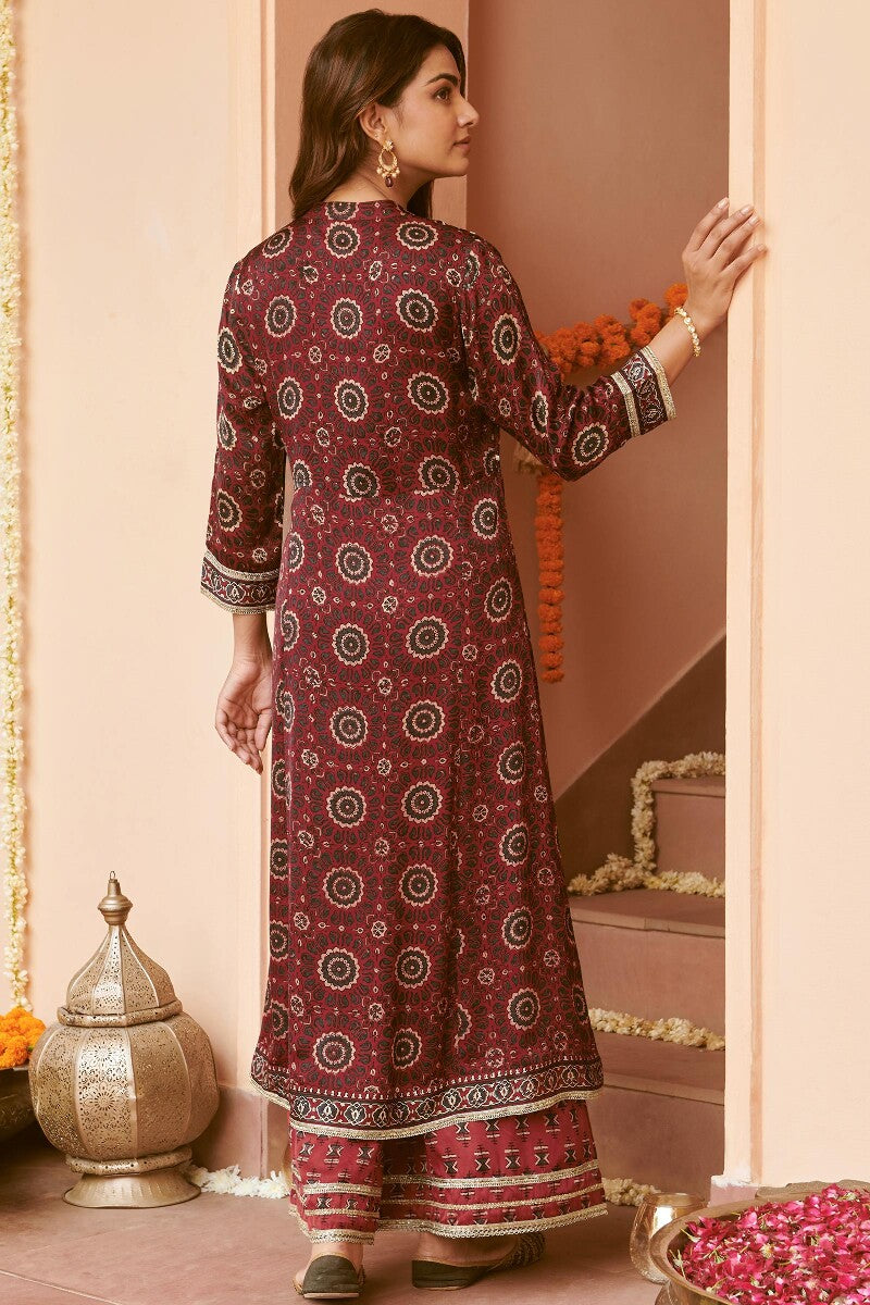 Mehrunissa Tahira Ajrak Kurta