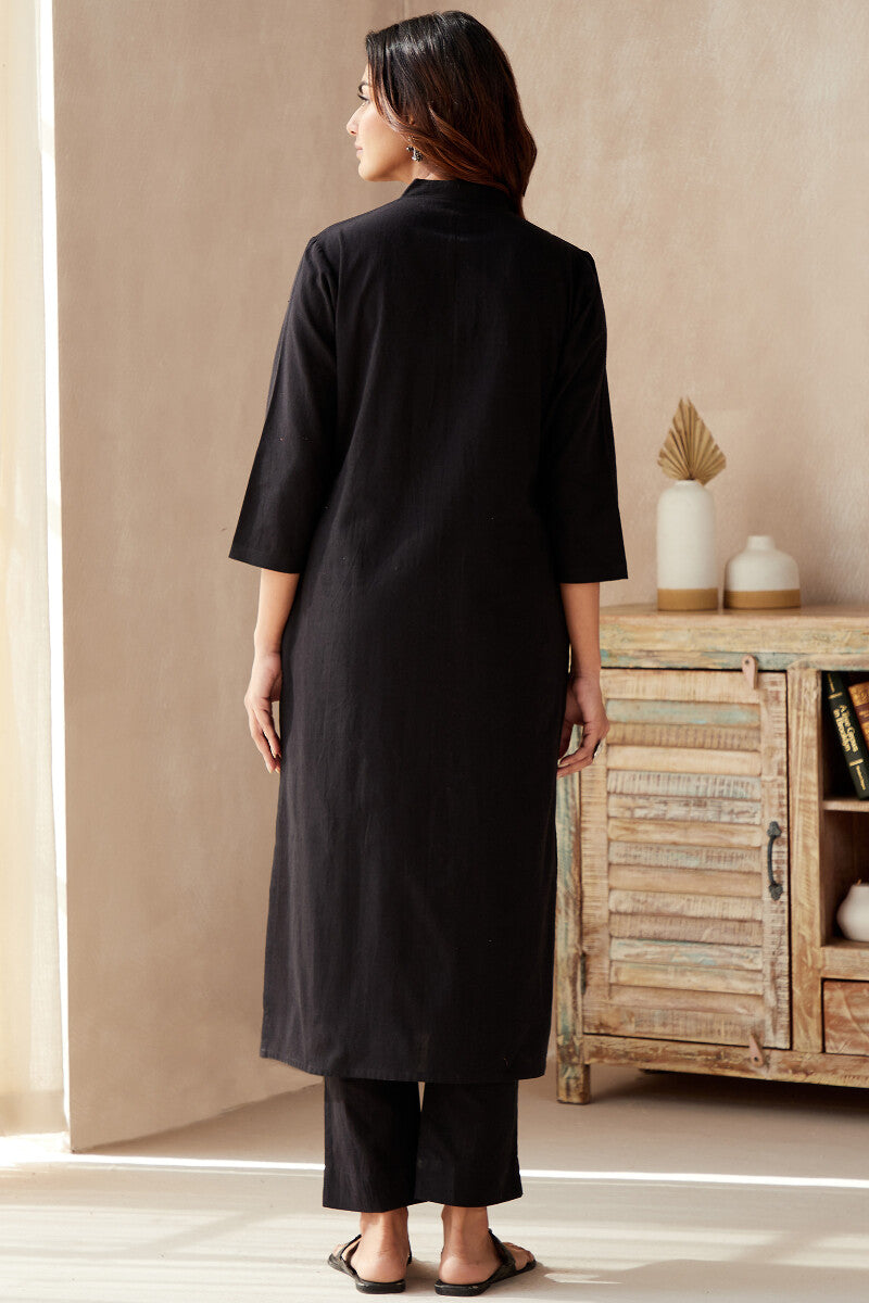 Roza Seher Black Kurta