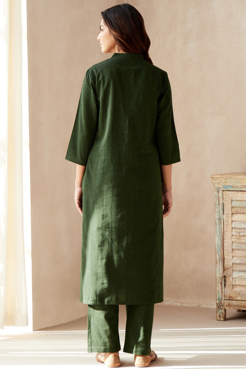 Roza Seher Forest Green Kurta
