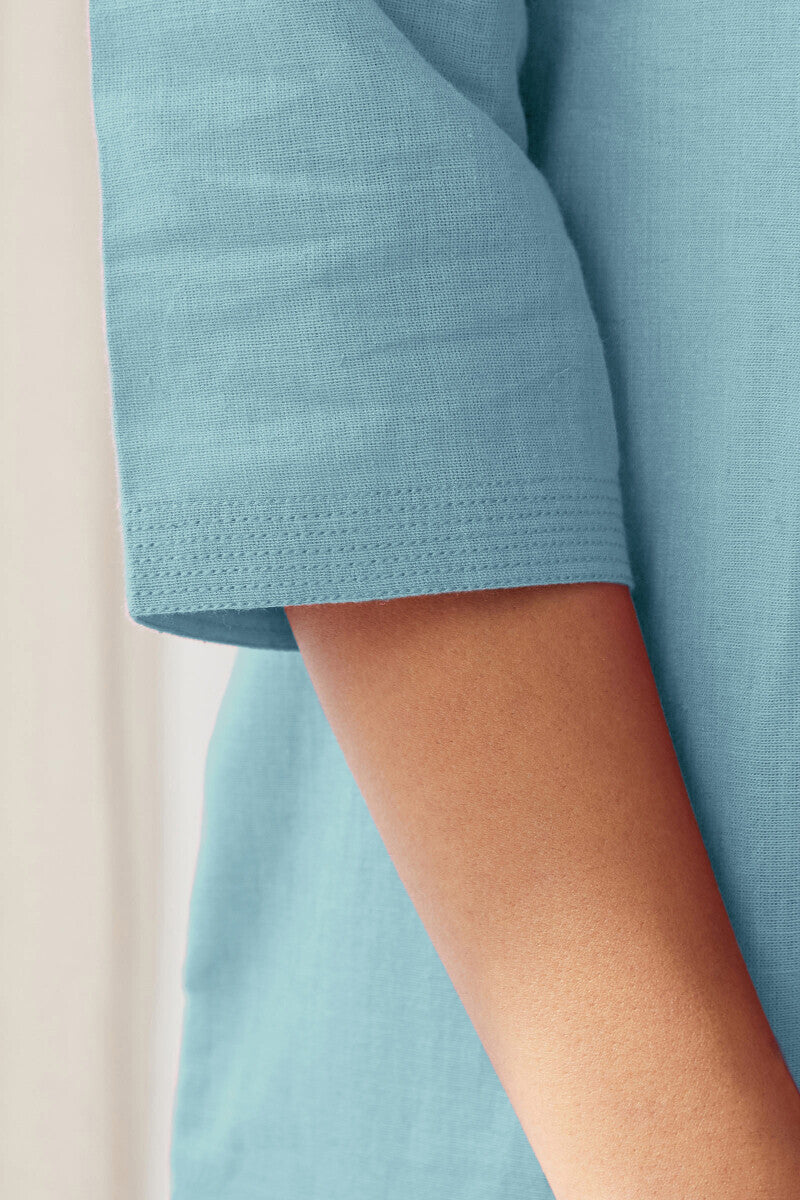 Roza Shirin Blue Kurta
