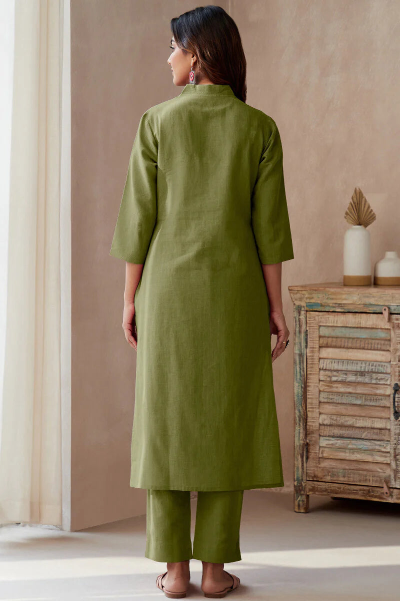 Surplus: Rosheen Zinat Green Kurta