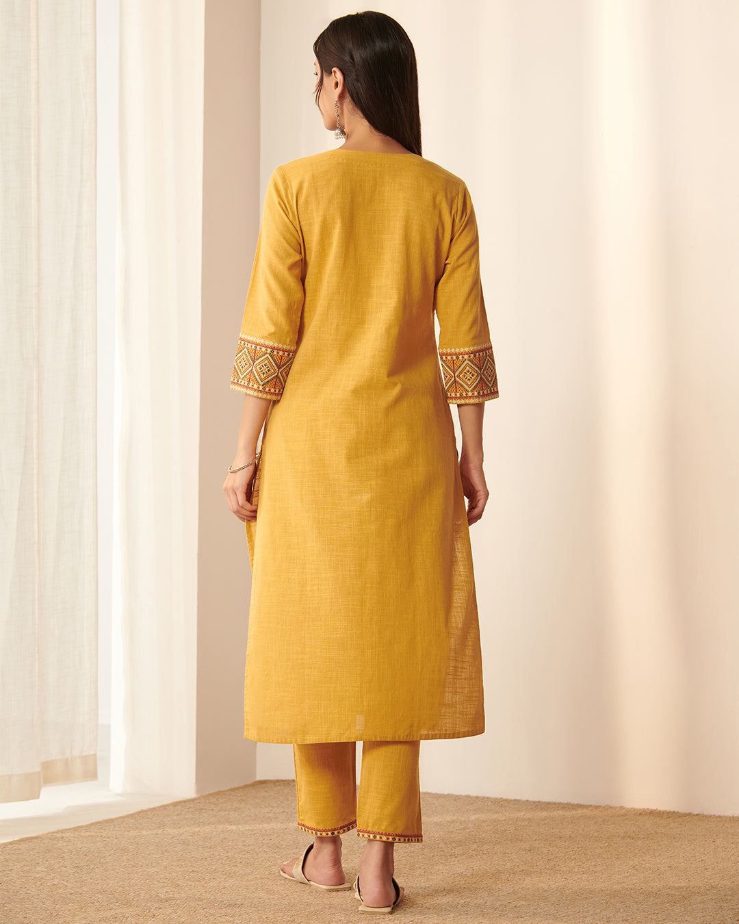 Mehraab Suhana Mustard Kurta