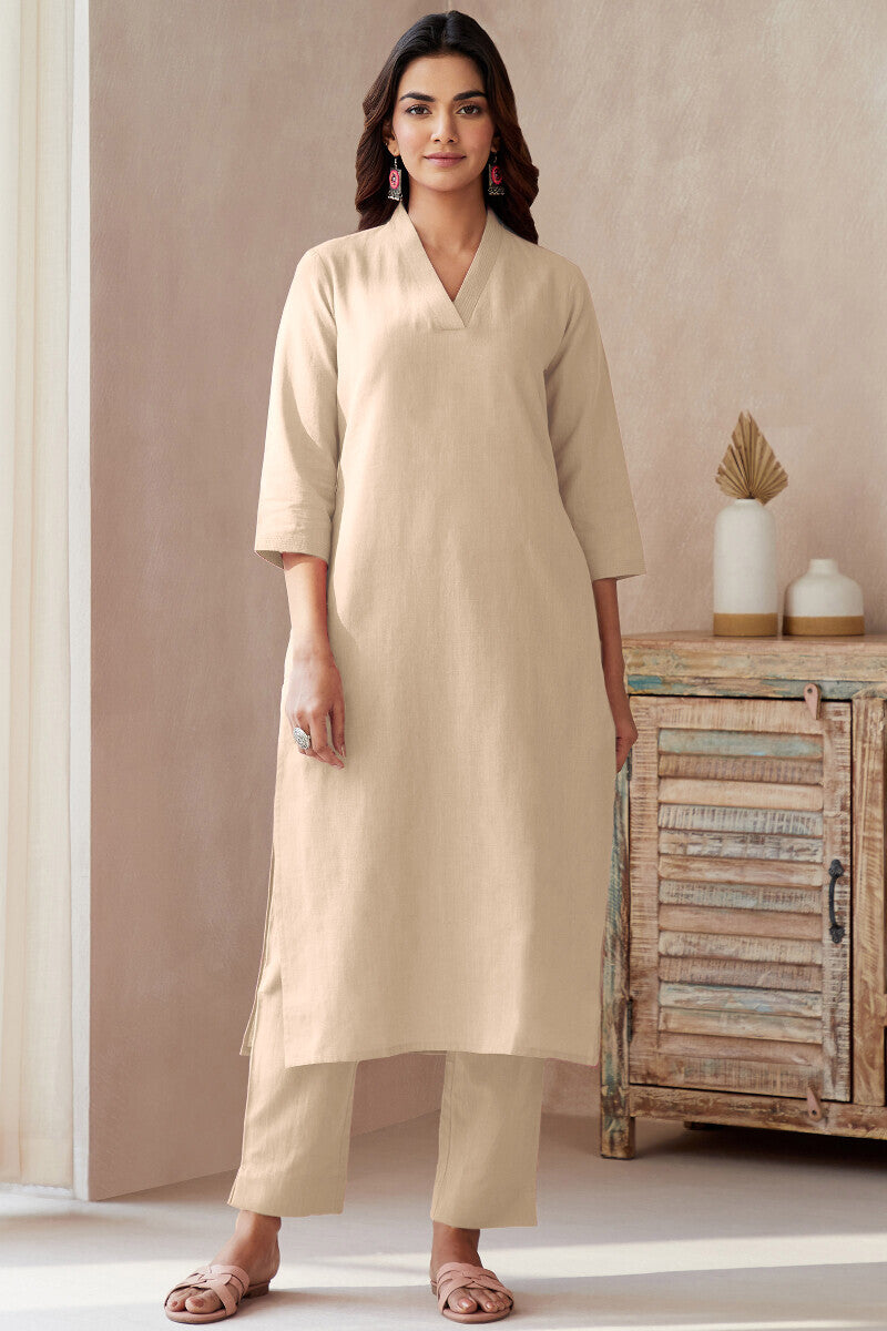 Roza Cream Kurta
