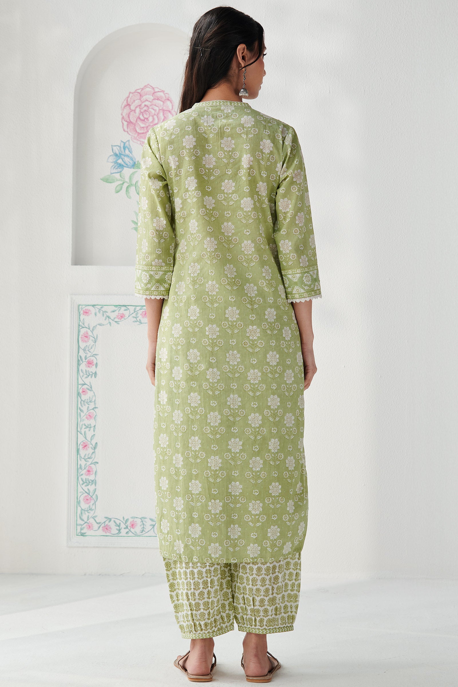 Gulbahar Mehreen Sanganeri Kurta