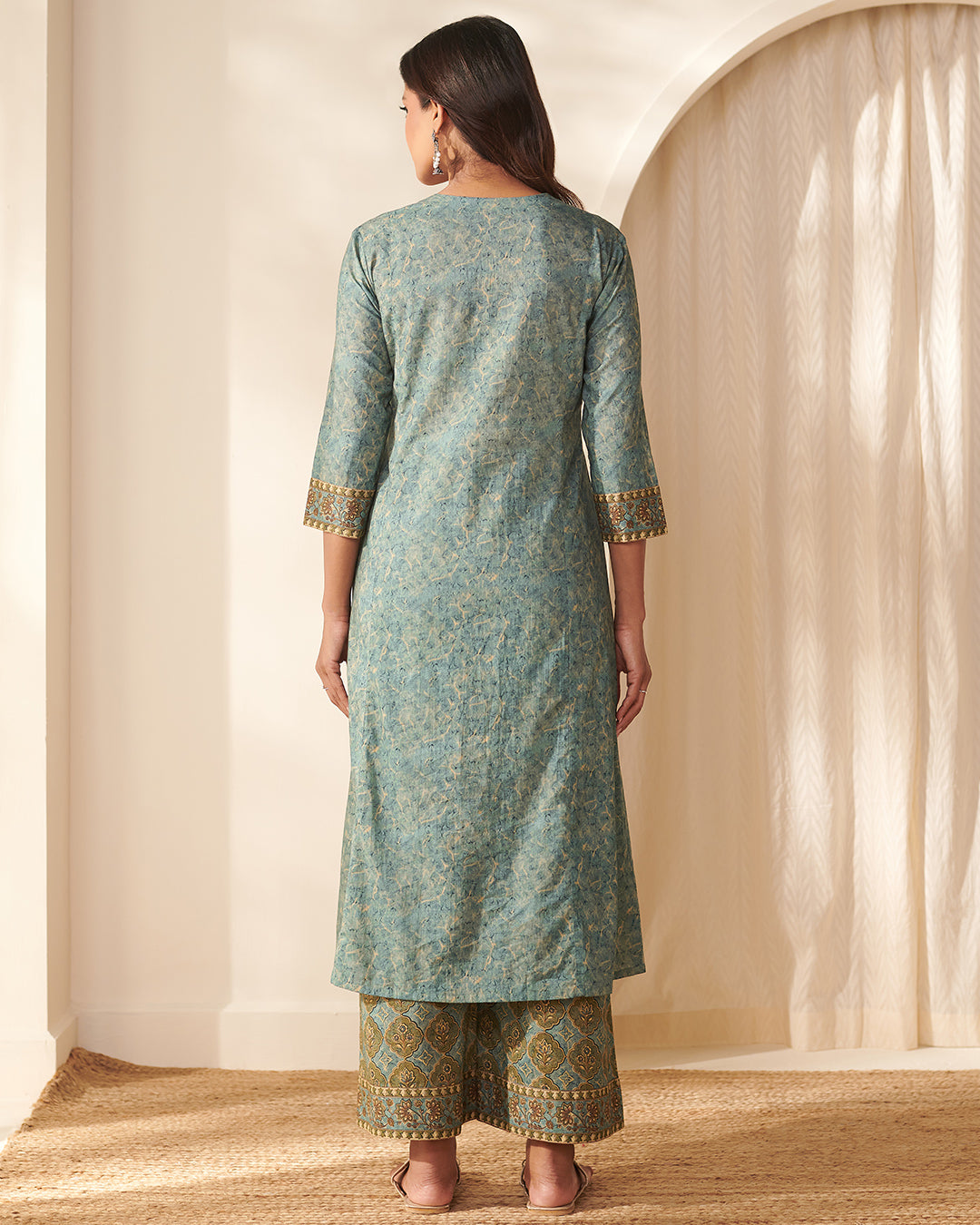 Rangrez Aafiya Blue Kurta