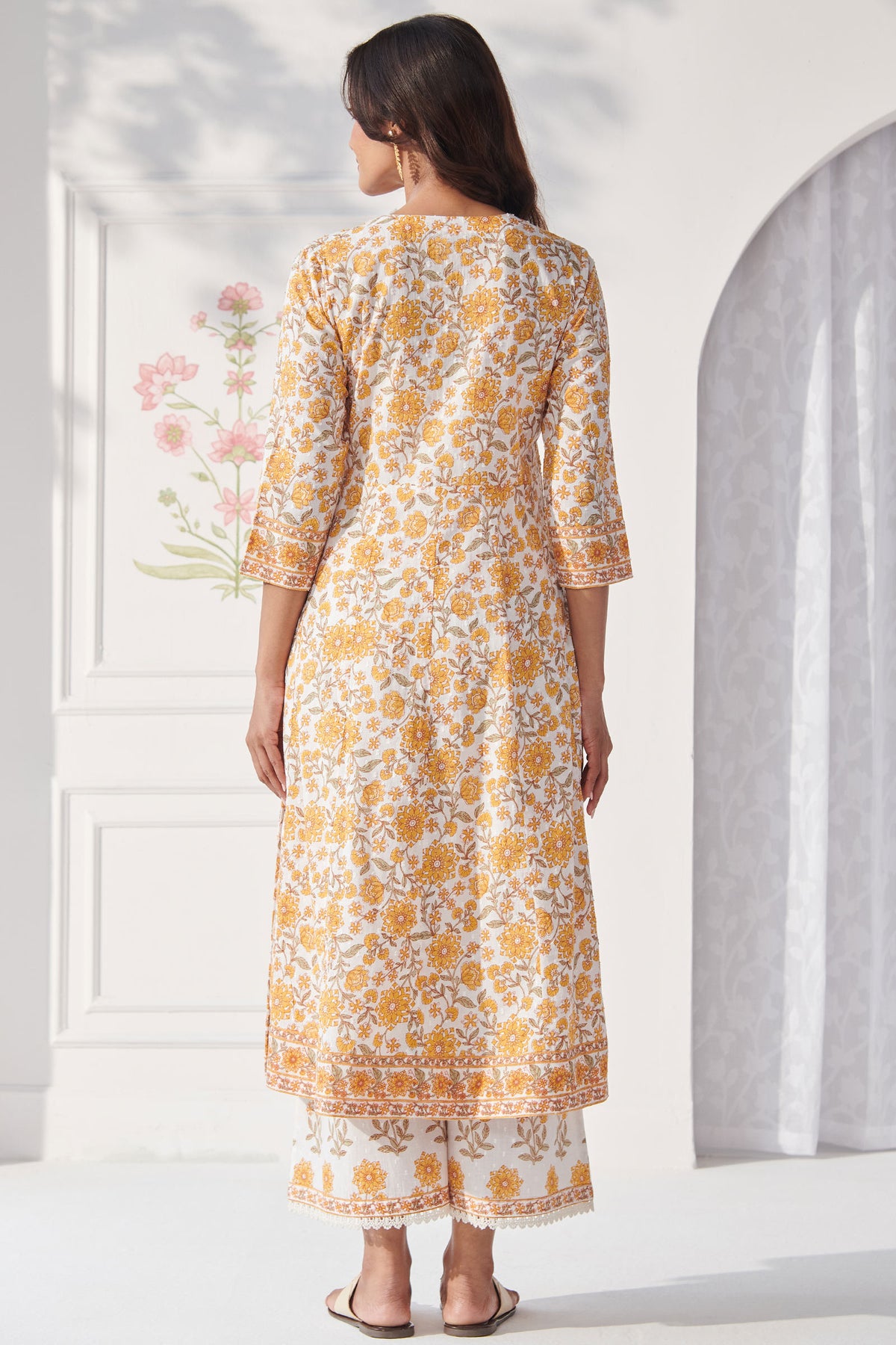 Gulbahar Tira Sanganeri Kurta