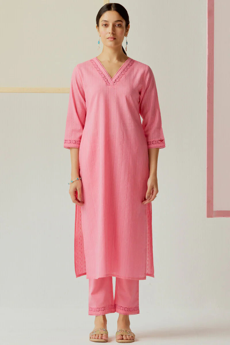 Surplus: Roza Sehr Pink Kurta