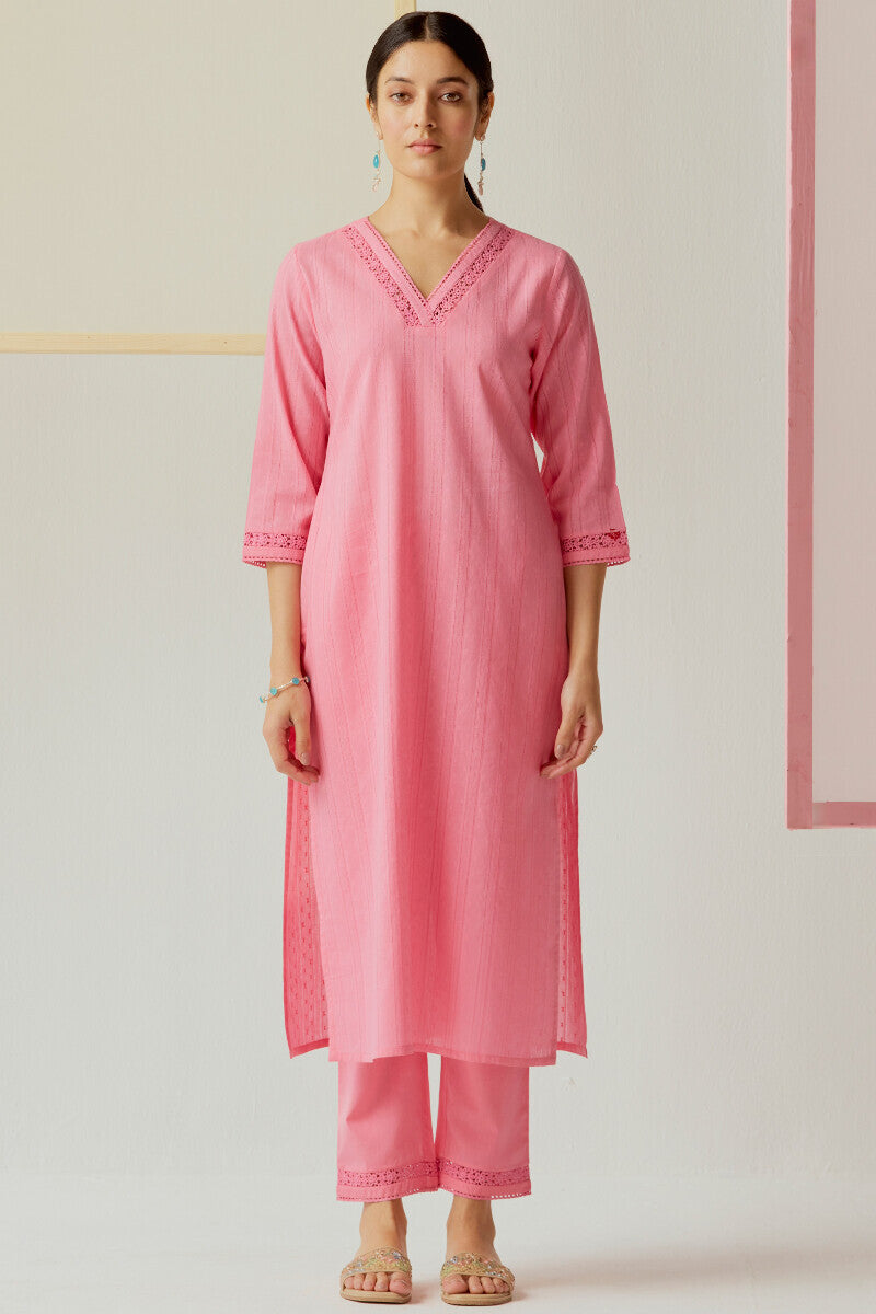 Roza Sehr Pink Narrow Pants