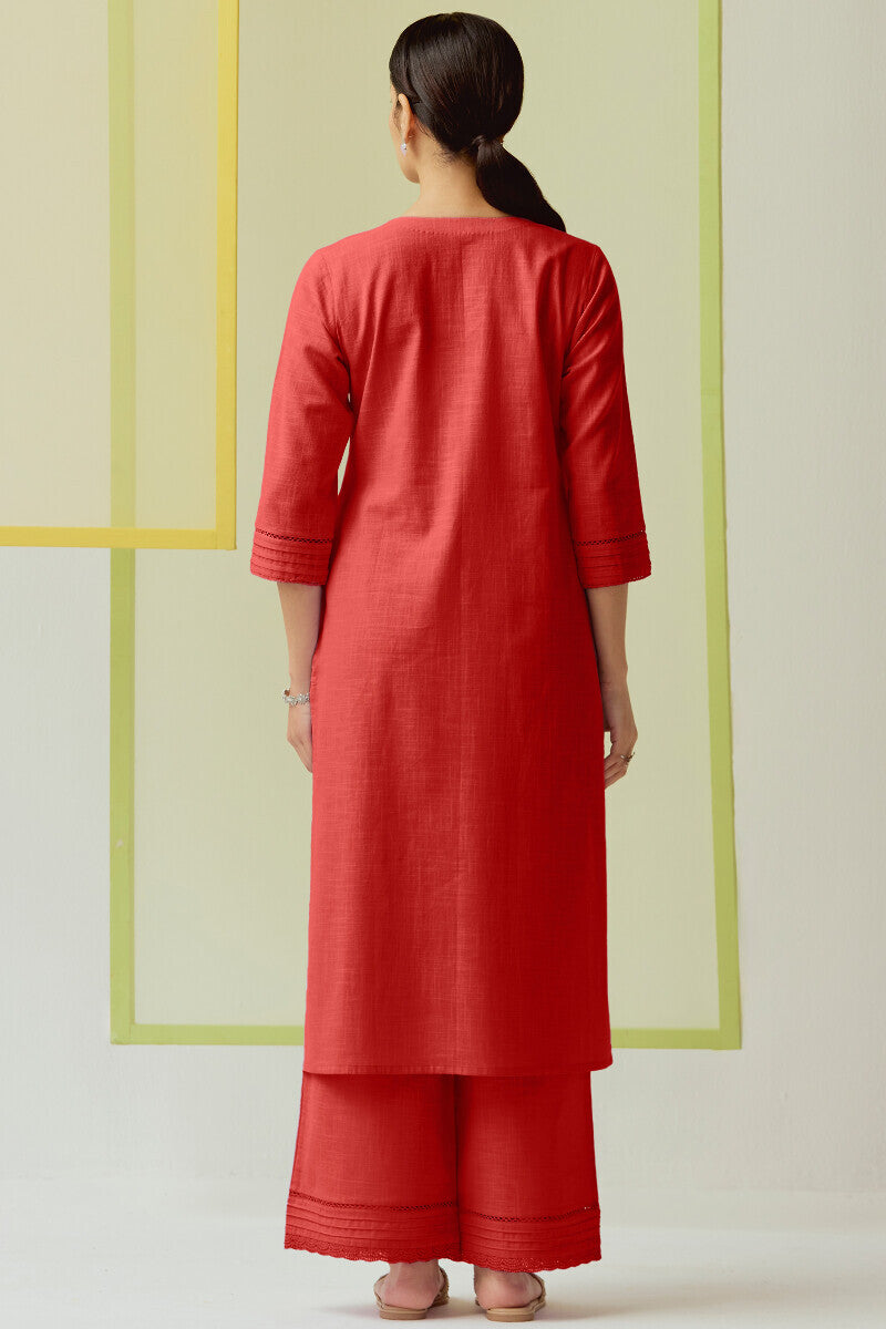 Roza Seerat Red Kurta