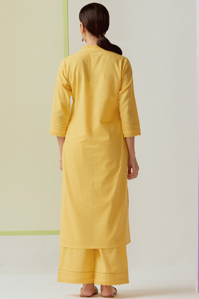 Roza Sehreen Lemon Yellow Kurta