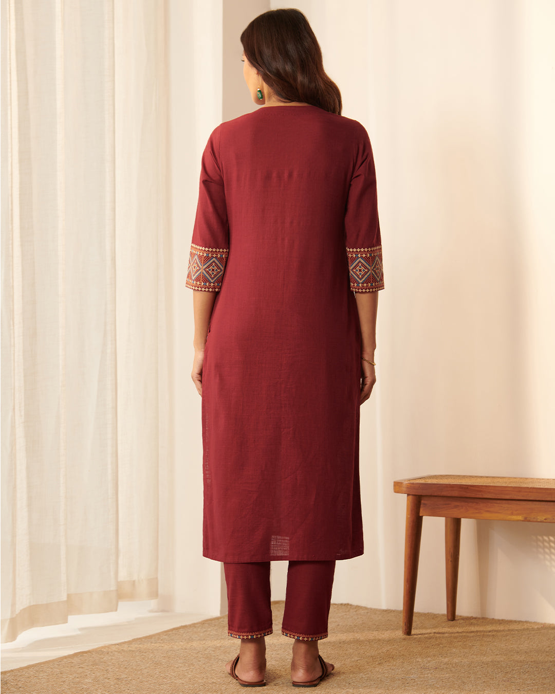 Mehraab Aahana Maroon Kurta