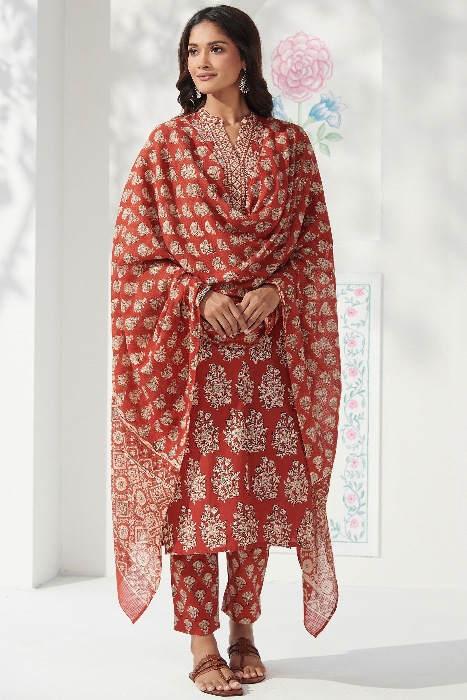 Sehra Fazeen Bagru Kurta