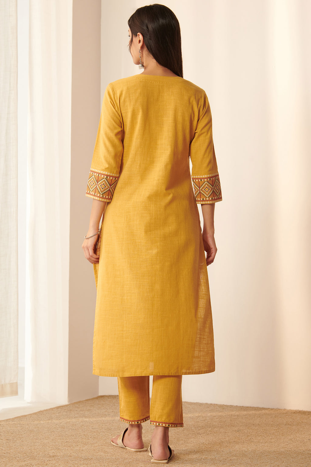 Mehraab Suhana Mustard Kurta
