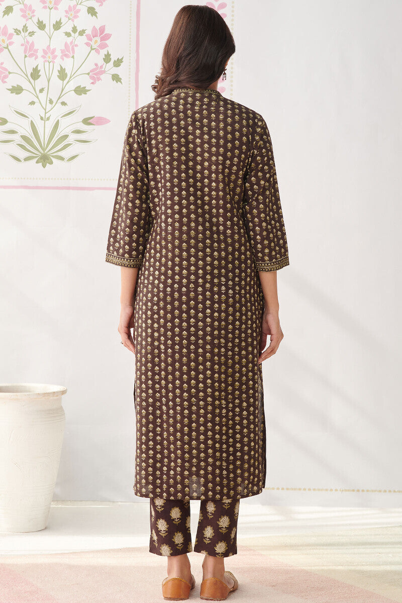 Sehra Mahi Bagru Kurta