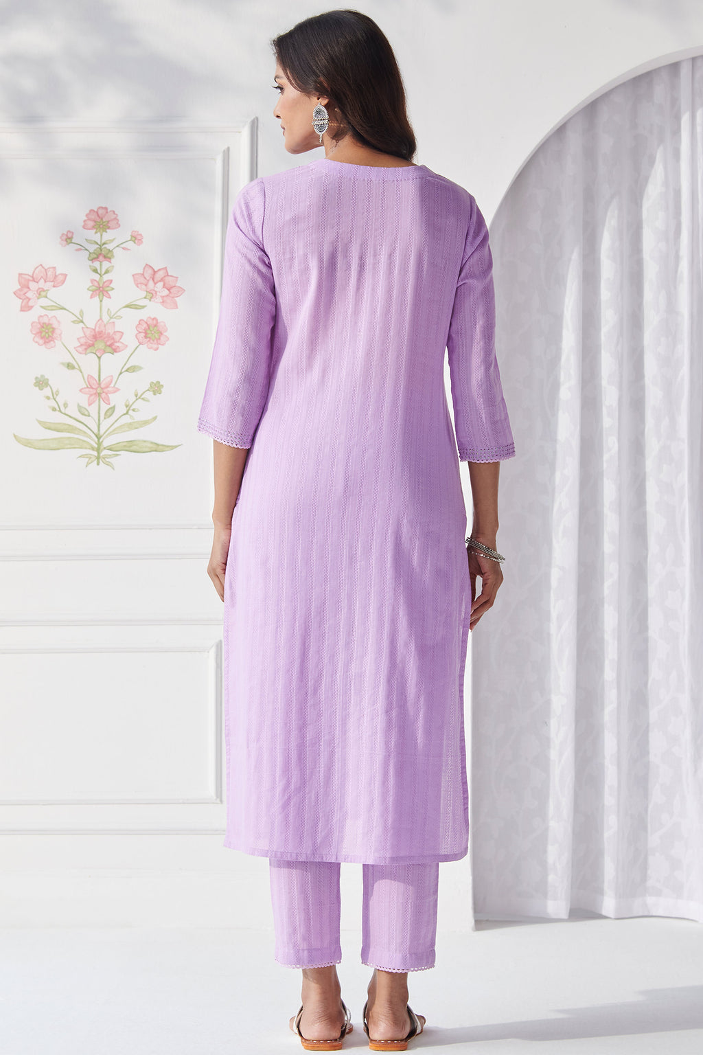 Surplus: Roza Rumi Purple Kurta