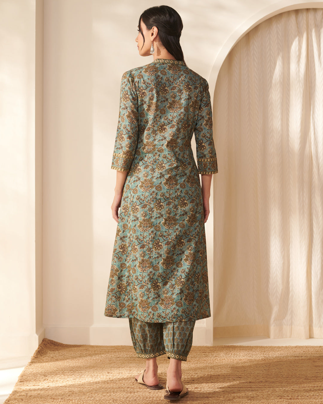 Rangrez Nasmina Blue Kurta
