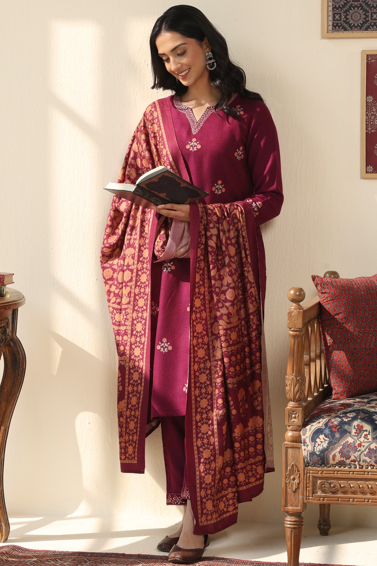 Naadirah Zubeda Faux Wool Kurta