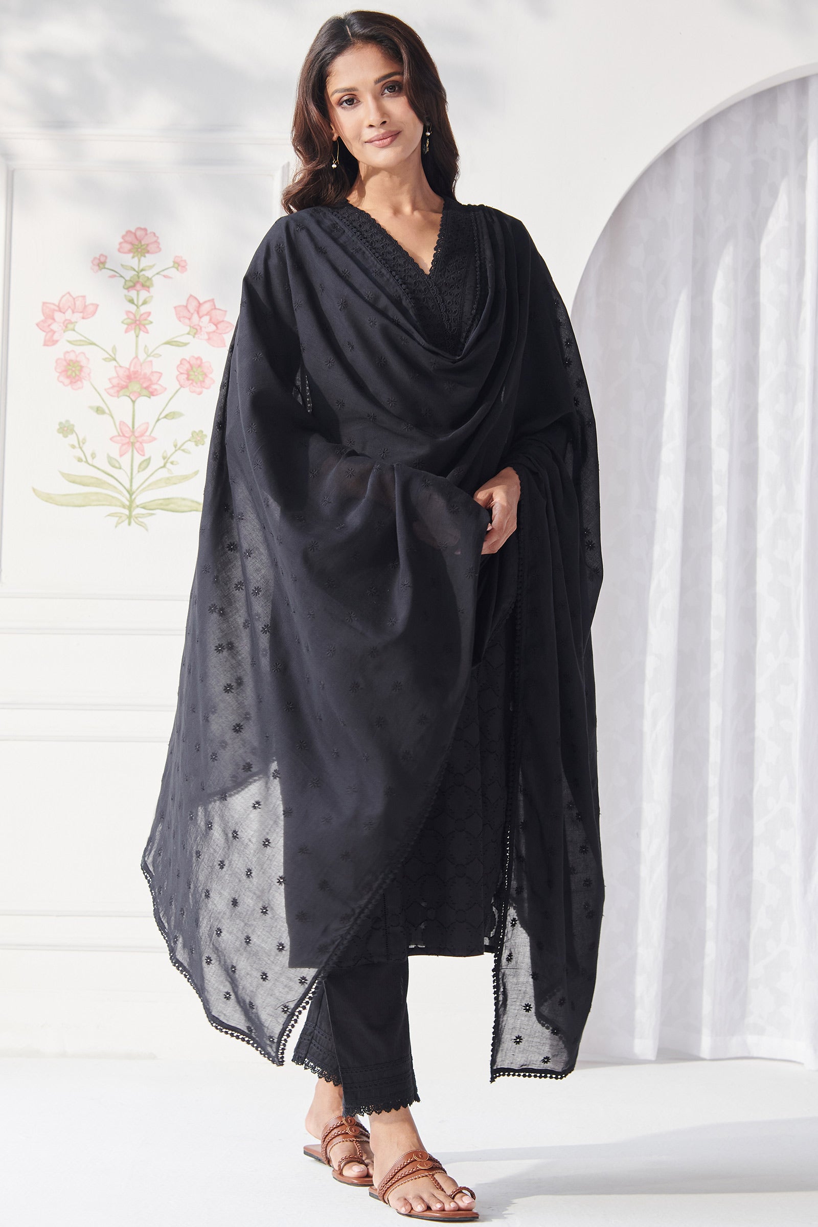 Mumtaz Nohreen Black Kurta