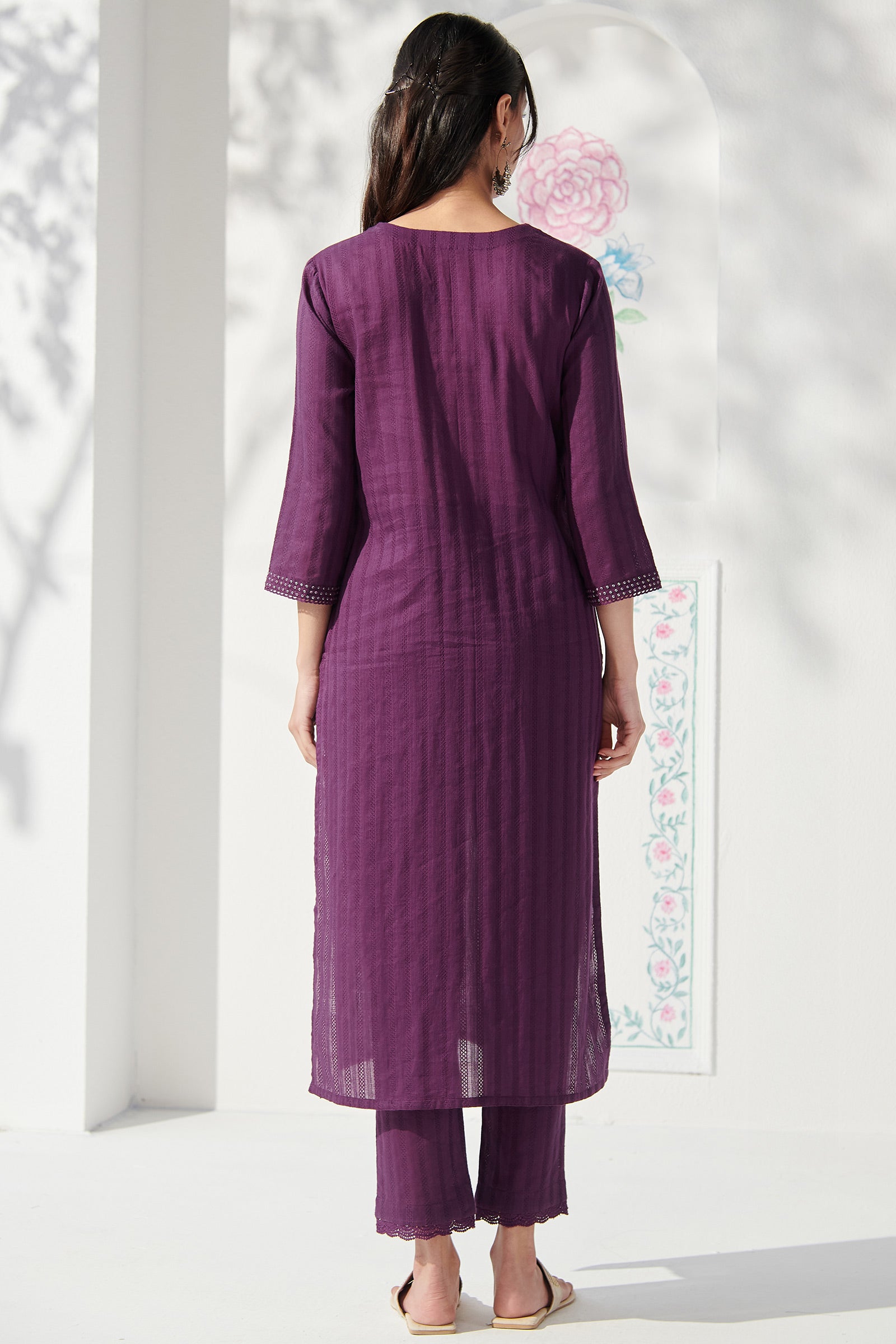 Roza Mirza Purple Kurta